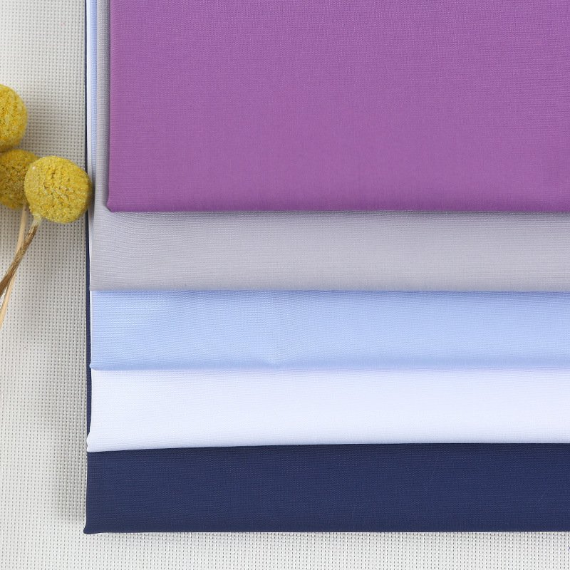 100% spun polyester fabric /100 polyester woven fabric/muslim white clothing fabric