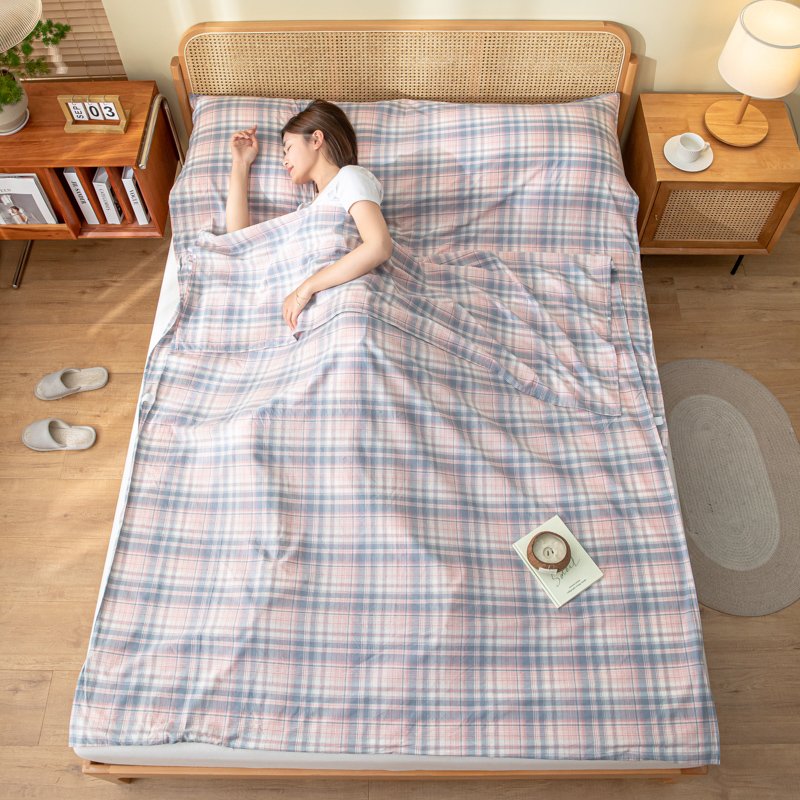 Cotton Portable Sleeping Bag Travelling Ultralight Sleeping Bag Adult Envelope Indoor Sheet Covers Mattress Cover