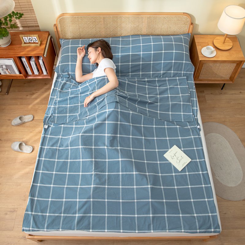 Cotton Portable Sleeping Bag Travelling Ultralight Sleeping Bag Adult Envelope Indoor Sheet Covers Mattress Cover