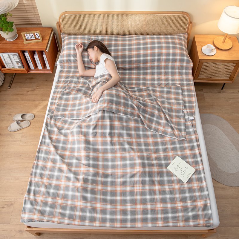 Cotton Portable Sleeping Bag Travelling Ultralight Sleeping Bag Adult Envelope Indoor Sheet Covers Mattress Cover