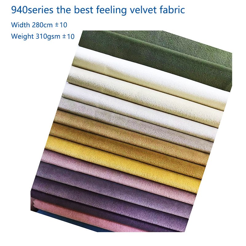 Wholesale Velvet Fabric Upholstery Decorative Sofa Couch Covers Fabric Purf Velour Fabric 100% Polyester Home Textile Upholstery