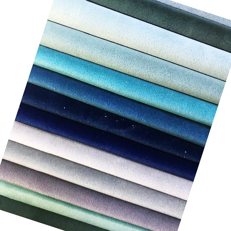 Wholesale Velvet Fabric Upholstery Decorative Sofa Couch Covers Fabric Purf Velour Fabric 100% Polyester Home Textile Upholstery