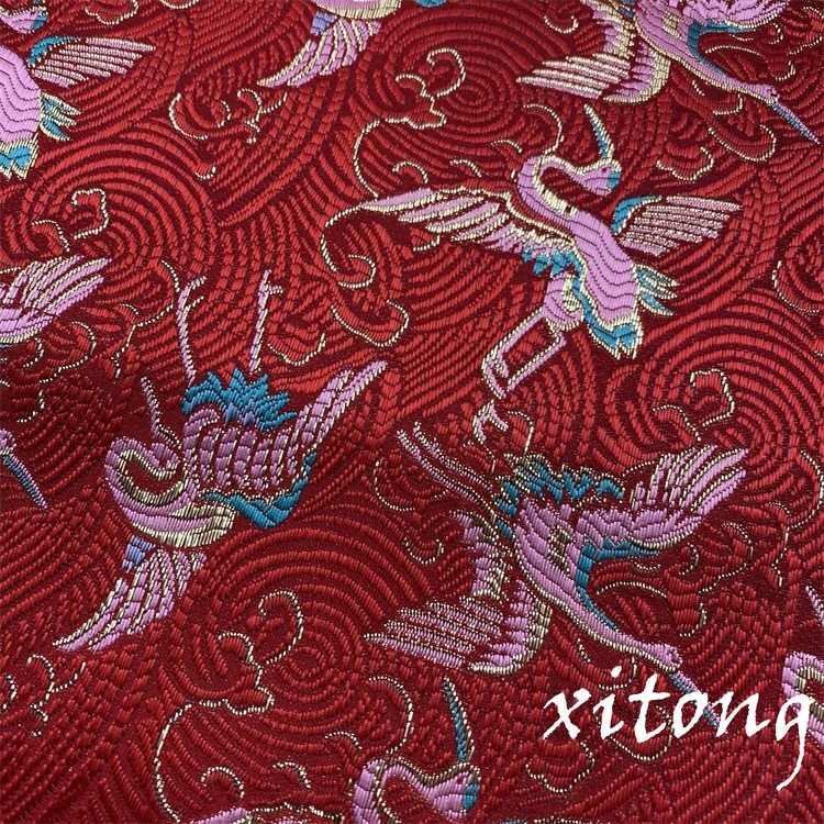 TEXTILES SUPPLIER 100%POLYESTER FABRIC DESIGNER FABRIC Woven Jacquard brocade fabric for dress garment 3D pattern jacquard