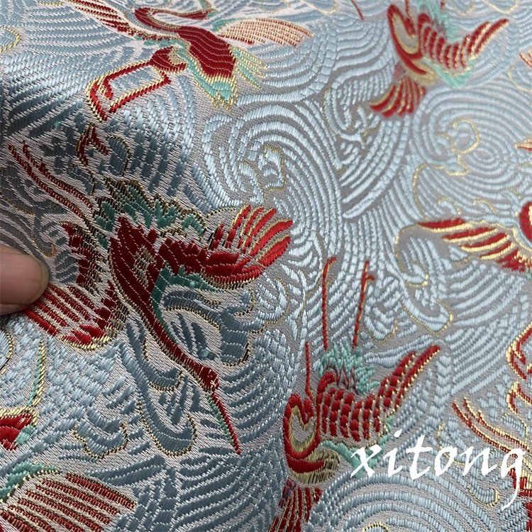 TEXTILES SUPPLIER 100%POLYESTER FABRIC DESIGNER FABRIC Woven Jacquard brocade fabric for dress garment 3D pattern jacquard