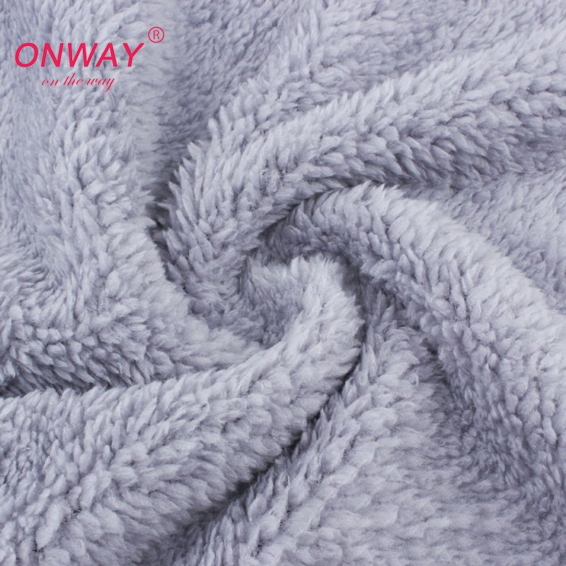 100% Polyester Knitted Coral Fleece Fabric Blanket Pajamas Garment Sherpa Terry Soft Coral Polar Flannel Fleece Fabric