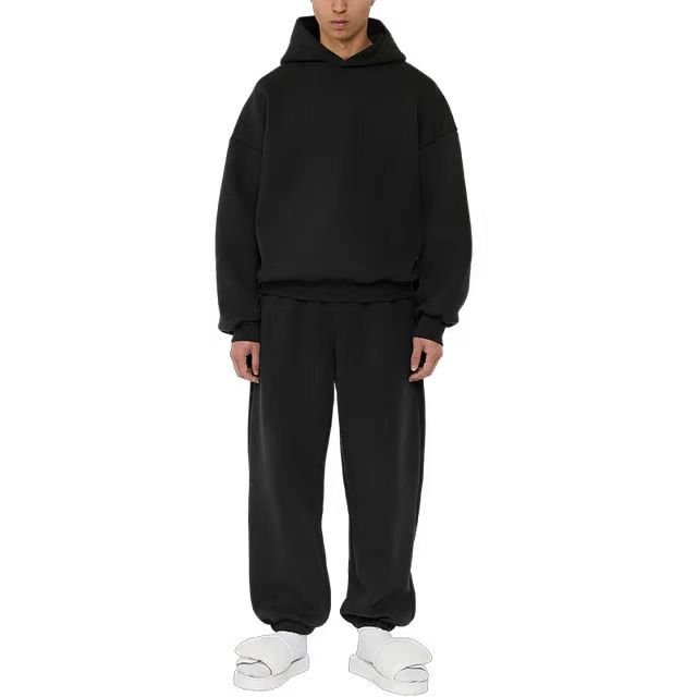 Custom Men's Cotton Tracksuit Luxury Oversized Sweatsuit Hoodies Jogging Pants Casual Style Logo Feature Fabric Jacket