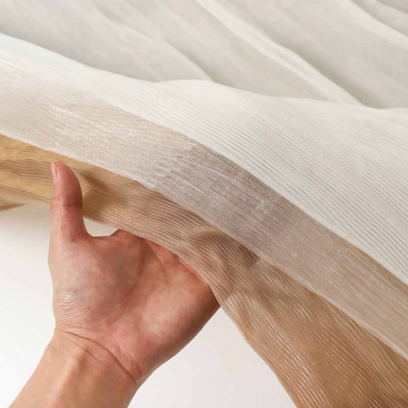 wholesale Customizable Color 100 Polyester Toothpick Crepe Tri ColorFabric 100cm Width Lightweight Breathable Fabric