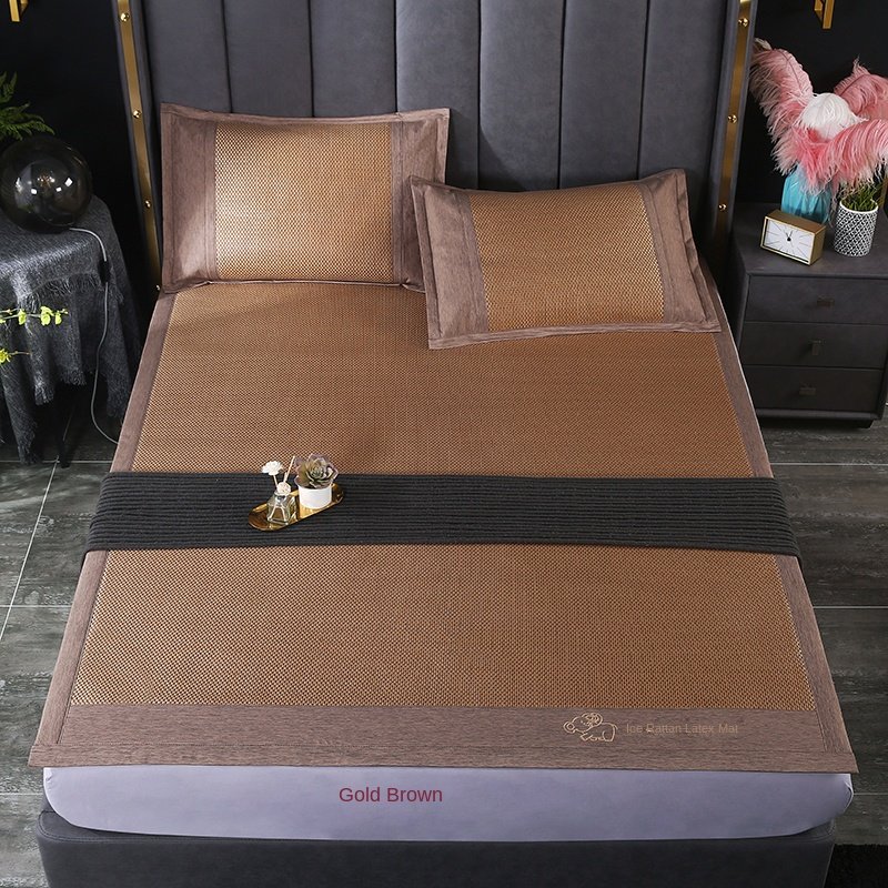 Wholesale Jacquard Ice Silk Mat Queen Three-Piece Set Pure Bamboo Fiber Bed Sheets Home Bed Linen Comforter Wedding Hospital