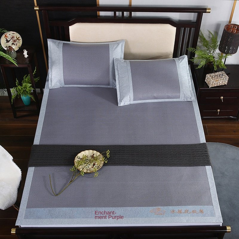 Wholesale Jacquard Ice Silk Mat Queen Three-Piece Set Pure Bamboo Fiber Bed Sheets Home Bed Linen Comforter Wedding Hospital