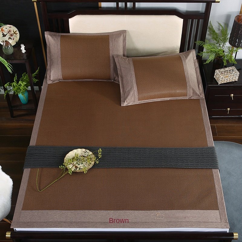 Wholesale Jacquard Ice Silk Mat Queen Three-Piece Set Pure Bamboo Fiber Bed Sheets Home Bed Linen Comforter Wedding Hospital