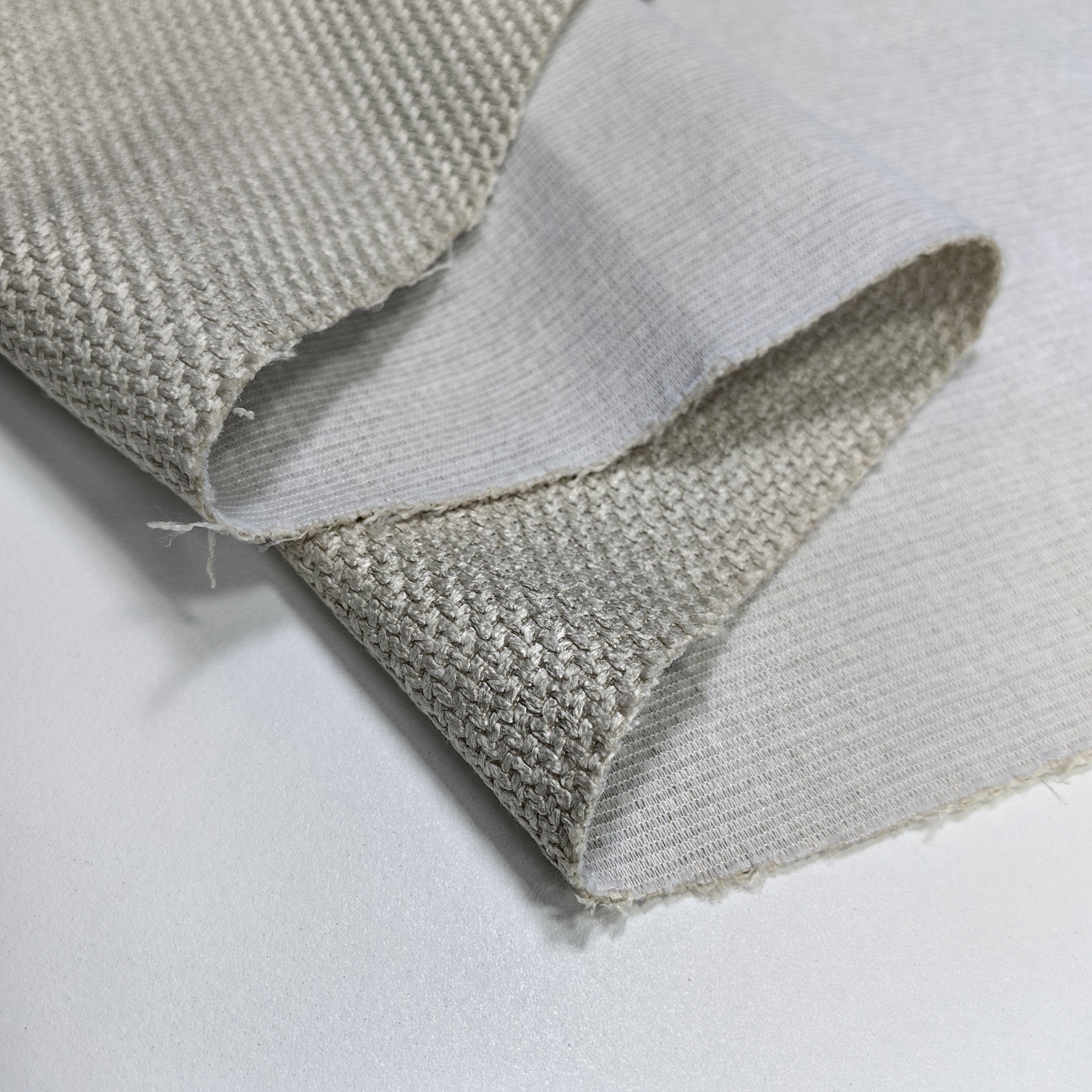 Natural Rough Style Sand Release Wear-Resistant Linen Sofa Fabric Polyester Imitation Crude Flax Sand Release