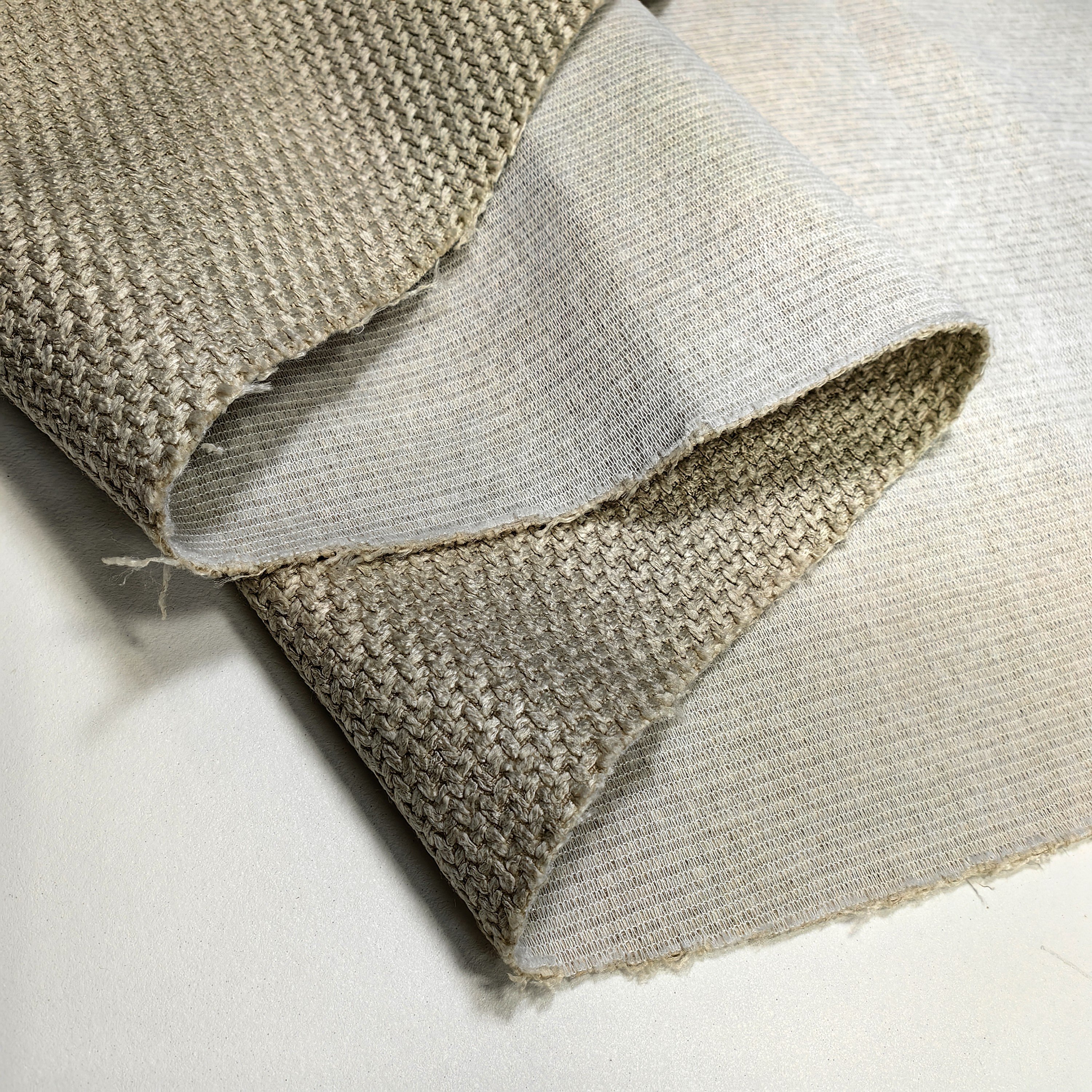 Natural Rough Style Sand Release Wear-Resistant Linen Sofa Fabric Polyester Imitation Crude Flax Sand Release