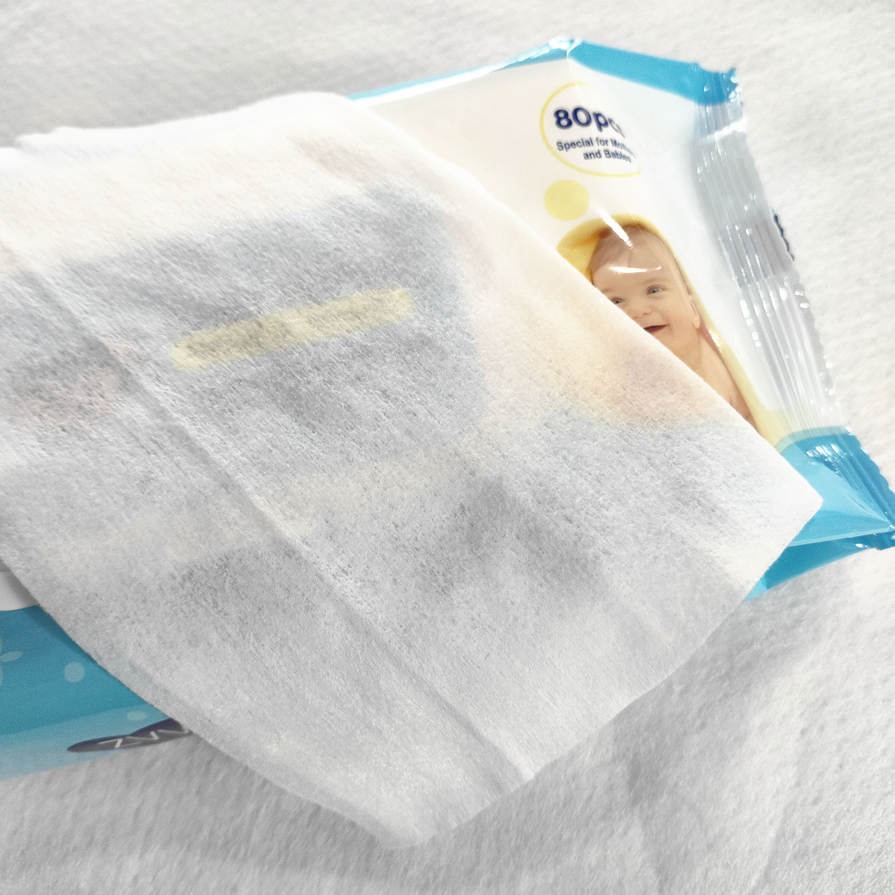 ZVV 80Pcs/ Pack 24Pack/Carton Super Soft Biodegradable Bamboo Fiber Skin-Friendly Vitamin E Aloe Original Baby Wipes