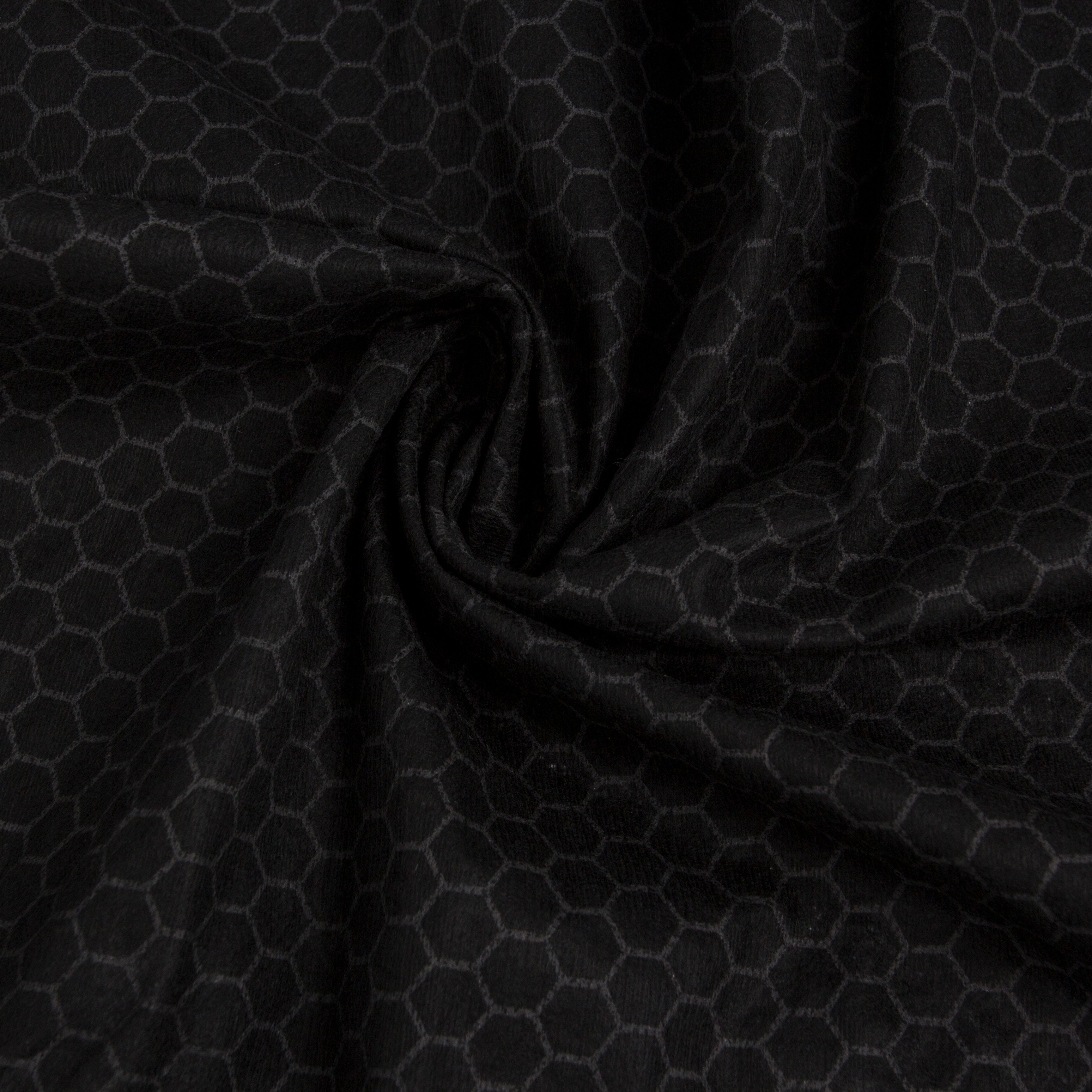 New Type Black Graphene Honeycomb Print Spunlace Nonwoven Fabric Spunlace Nonwoven Fabric For Advanced Mask