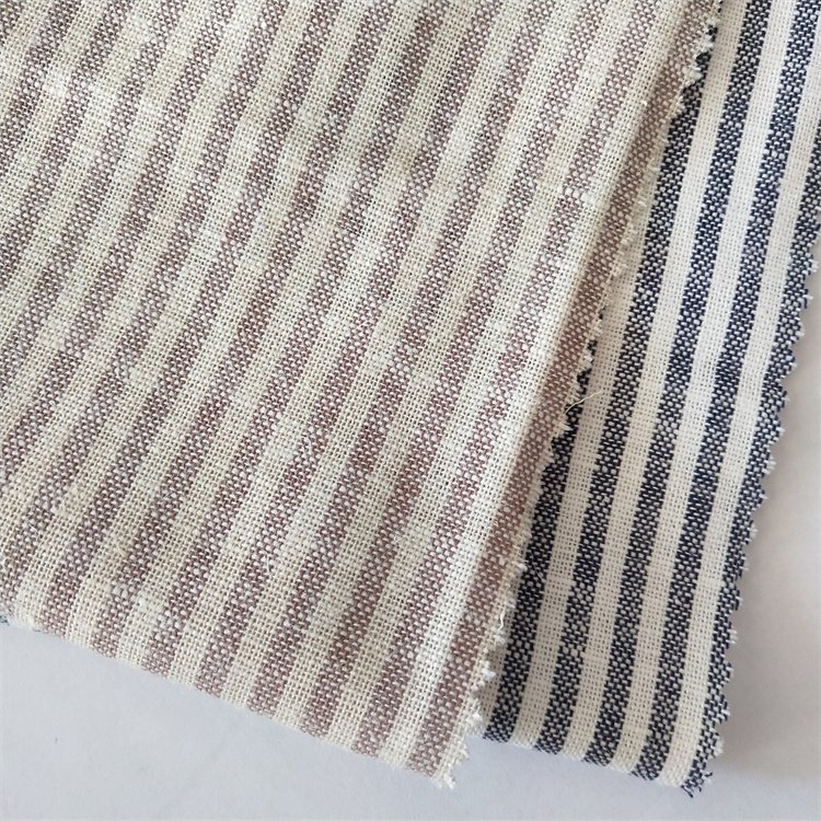 Stone wased French 100% Linen Print Fabric For Linen Shirt Men