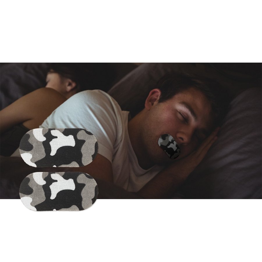 Box or Bag Pack Custom Breathable Black Sleep Tape Mouth Sleep Strips Mouth Tape For Sleeping Nasal Breathing in night
