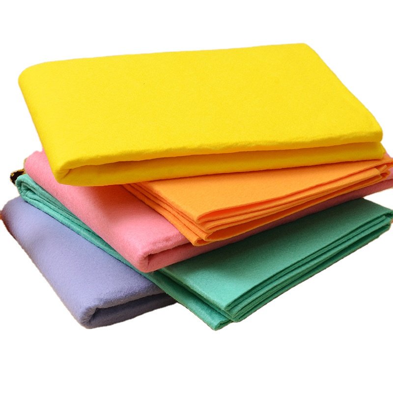 Wholesale Disposable Nonwoven Kitchen Roll Bamboo Fiber Dishcloth Duster and Dish Towel for Household Cleaning