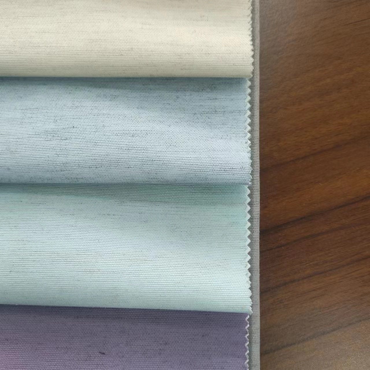 Soft 100% Blackout Linen Look Curtains With Coating Blackout Curtains For The Livingroom
