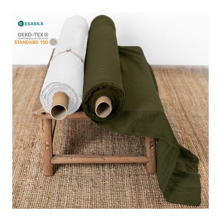 Oeko tex Pre Washed 280cm Home Deco Bed Wholesale 100% french Pure Flax Nature Wide Linen Fabric for Bedding Tablecloths