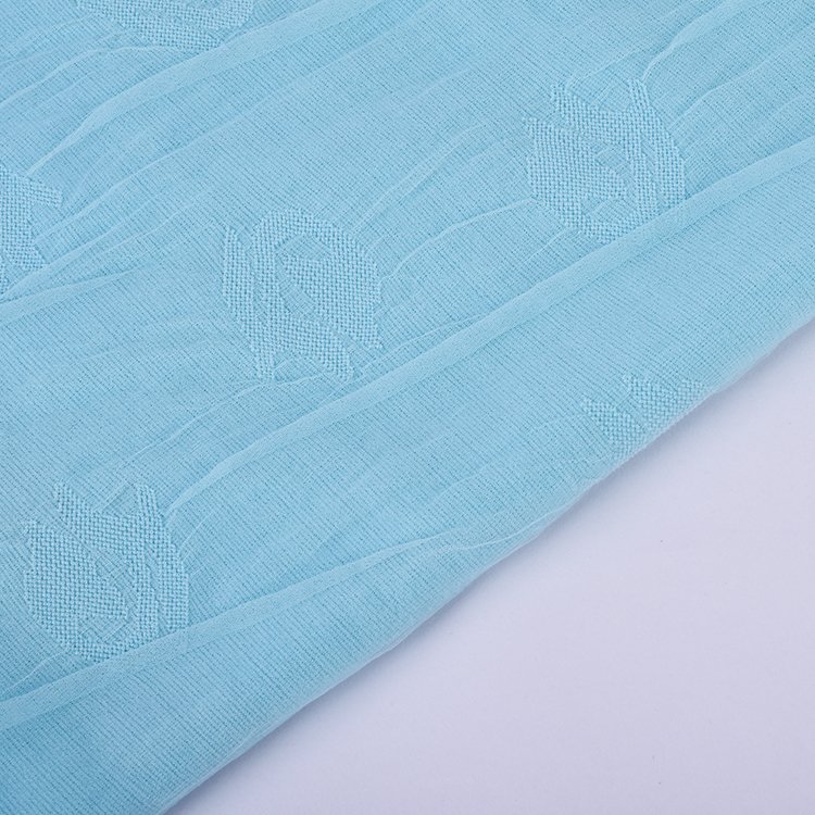 OEM Design Solid 160gsm Jacquard Knitting 97% Polyester 3% Spandex Jacquard Fabrics for Clothing
