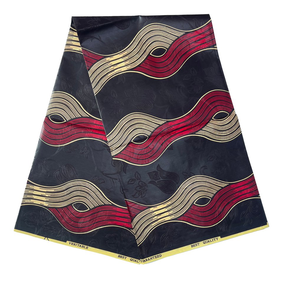 Factory Manufacturing 100% Polyester Fabric Wax 3D Embossed African Wax Print Fabric