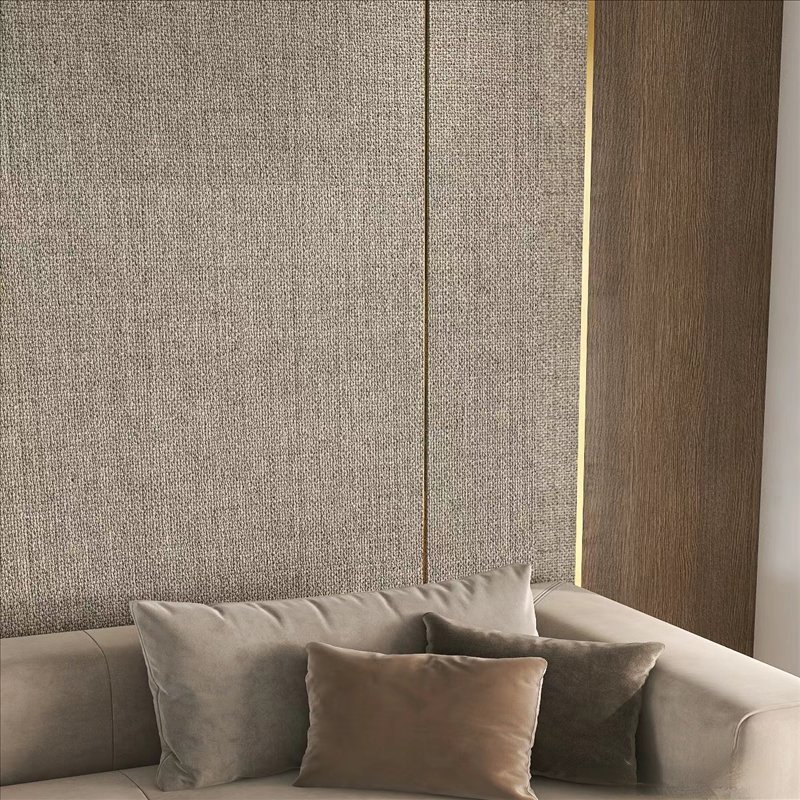 Chic Fabric Finish Wall Cladding for Office Elegance wall decor panel bamboo charcoal board
