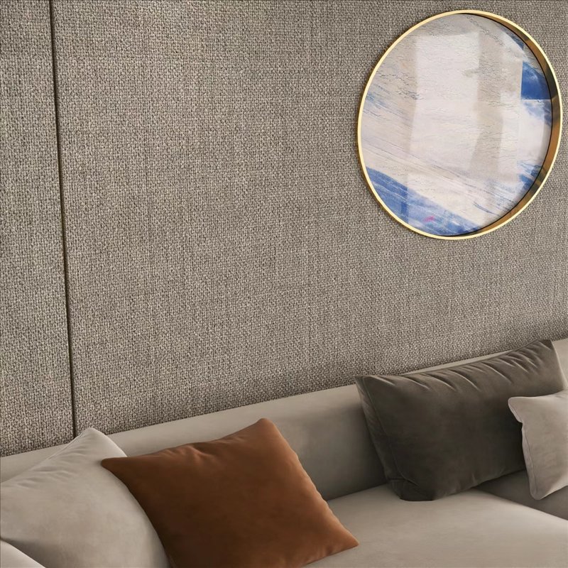 Chic Fabric Finish Wall Cladding for Office Elegance wall decor panel bamboo charcoal board