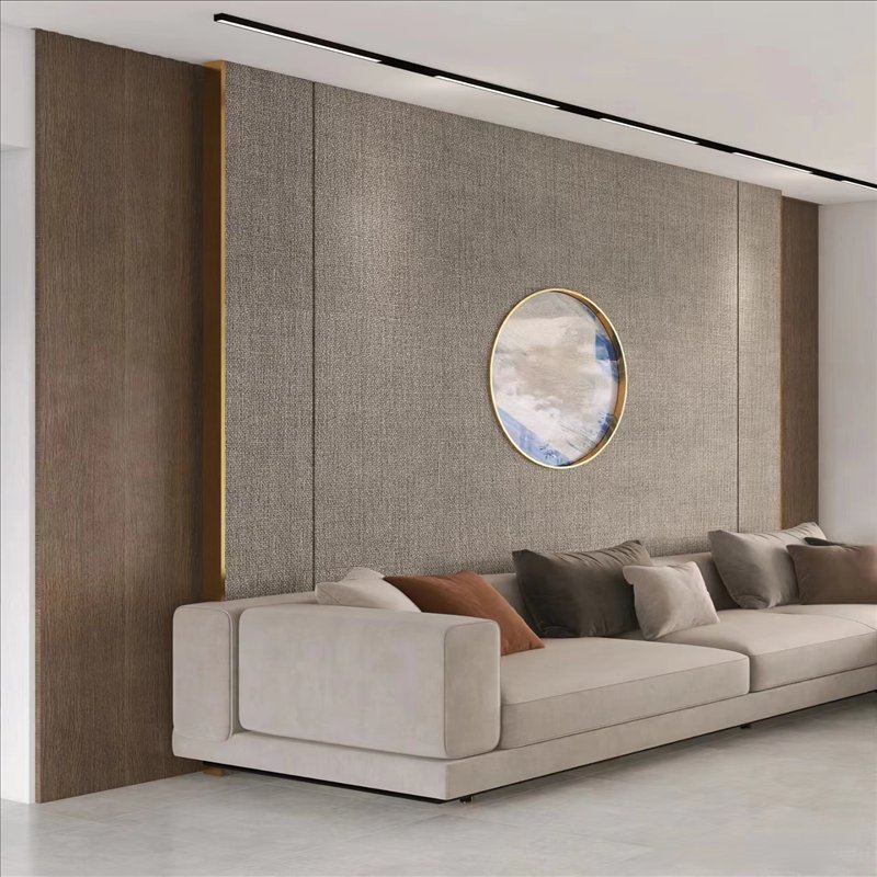 Chic Fabric Finish Wall Cladding for Office Elegance wall decor panel bamboo charcoal board