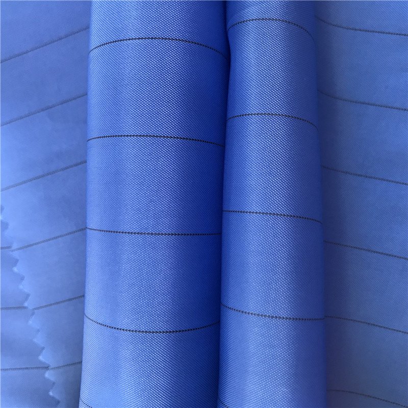 PA9/ROOSO china textile manufacturer 66D*63D Poly esd antistatic fabric for working clothes