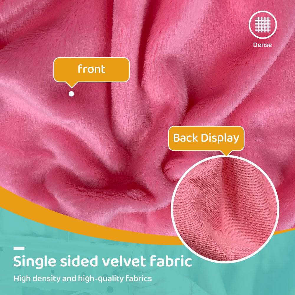 Bestseller 45x50cm Solid Colour Plush Fabric 100% Polyester Soft 3mm Faux Shaggy Fur DIY Handmade Sewing Fabric