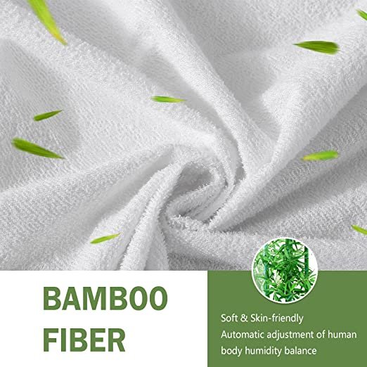 Mattress Cover Anti Bacterial Bamboo Fabric Waterproof Mattress Protector