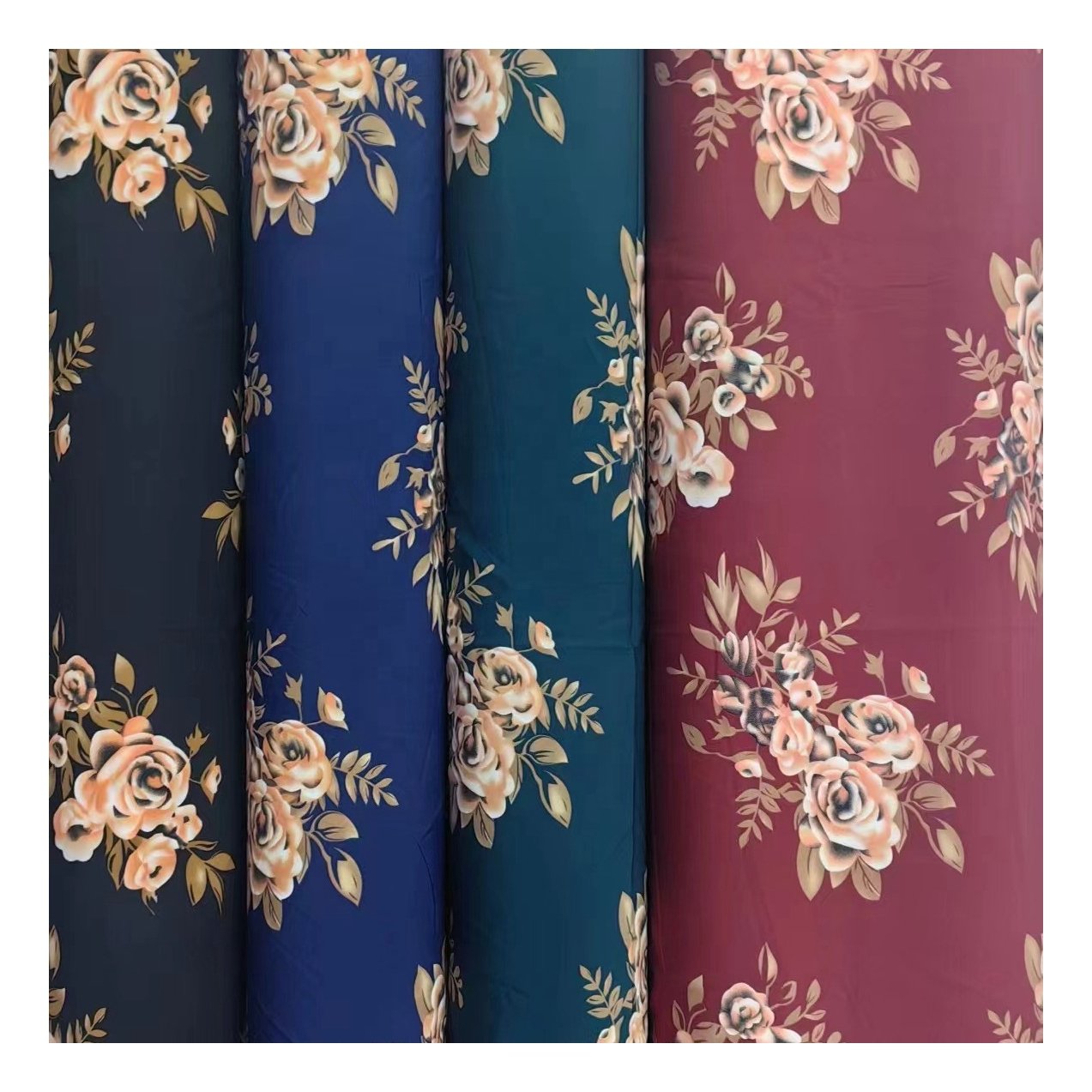 high quality 100% polyester fabric fleece with polyester fabric making machine printed for dress