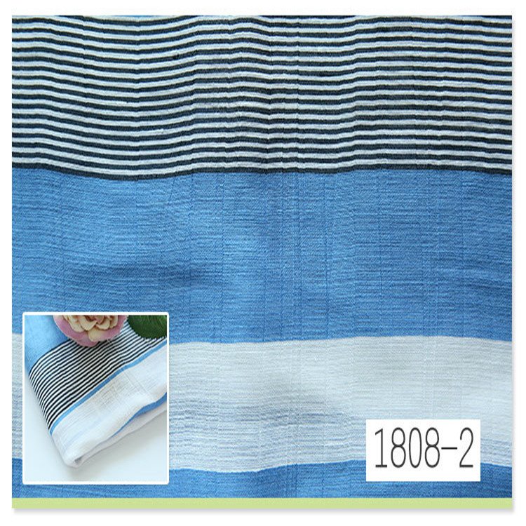 Bed Wholesale yarn dyed color stripes fabric baltik linen dress fabric