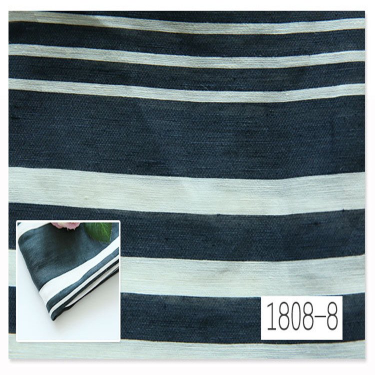 Bed Wholesale yarn dyed color stripes fabric baltik linen dress fabric