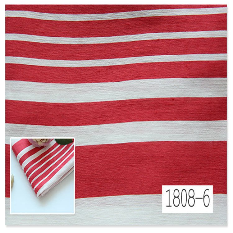 Bed Wholesale yarn dyed color stripes fabric baltik linen dress fabric
