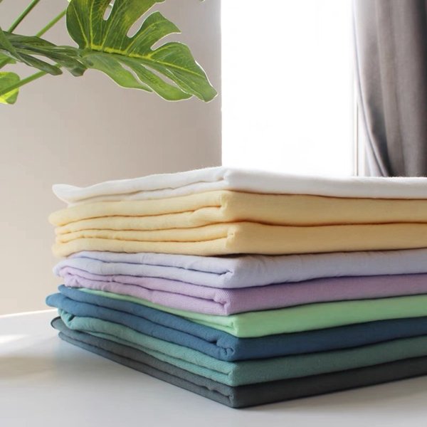 Shaoxing Textile Manufacturer 100% Organic Bamboo Interlock Knitted Breathable Soft Feeling Baby Bamboo Fiber Fabric