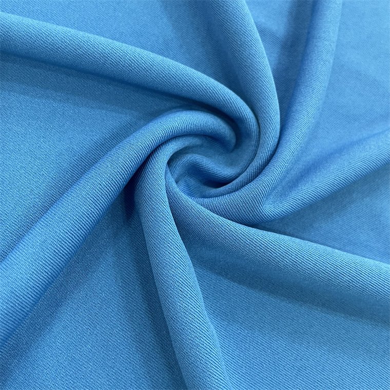Hot sale 75D 100 Polyester textile single jersey 4 way stretch moisture wicking "polyster" Fabric for shoe