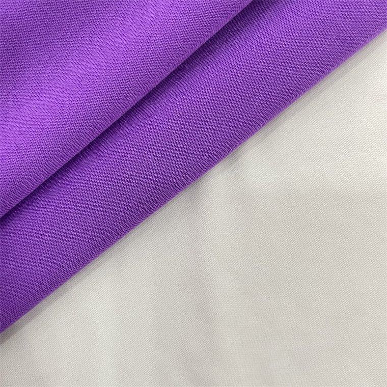 Hot sale 75D 100 Polyester textile single jersey 4 way stretch moisture wicking "polyster" Fabric for shoe