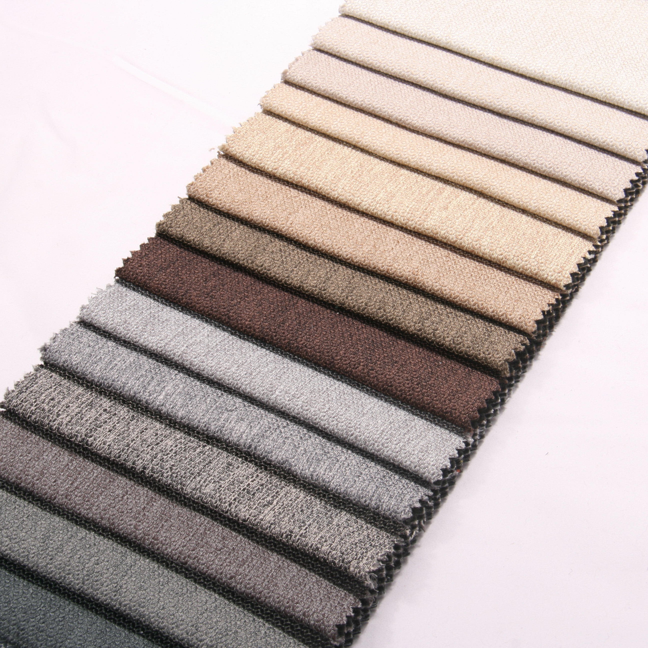 cheap price 100% polyester looks linen fabric for curtain upholstery fabric