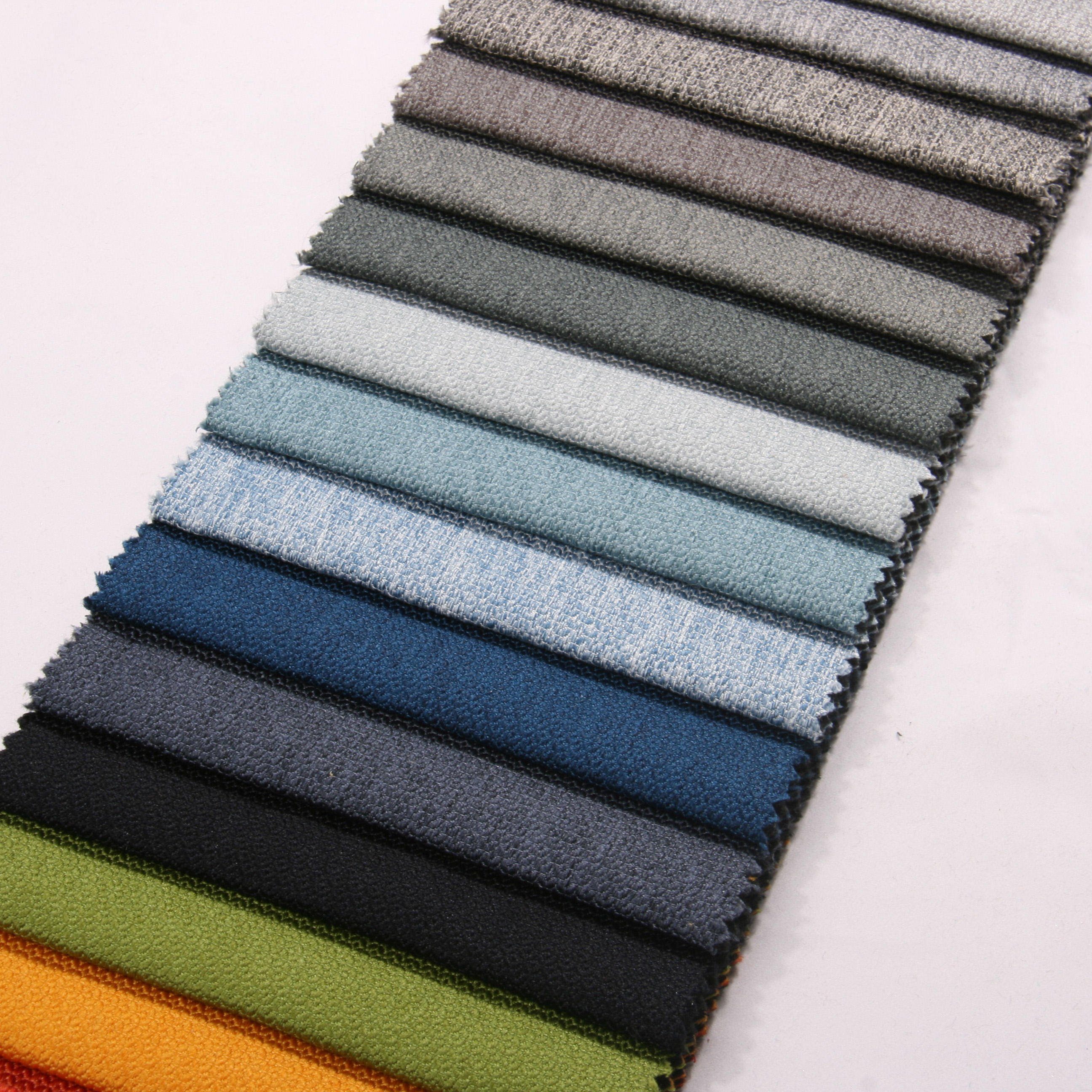 cheap price 100% polyester looks linen fabric for curtain upholstery fabric