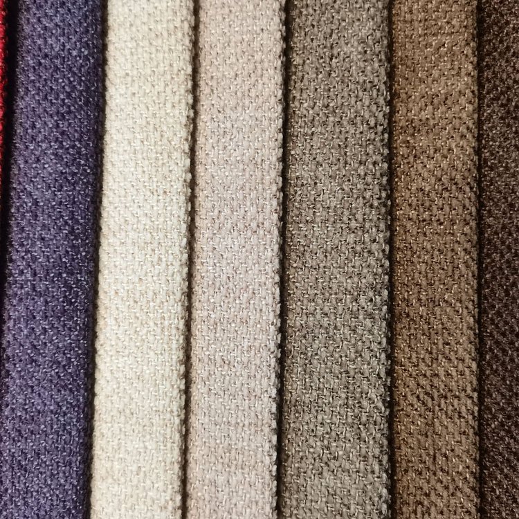 Cheap Multicolor 100% Linen Upholstery Woven Organic 100% Linen Fabric Hemp Fabric Multicolor Faux Linen Fabric