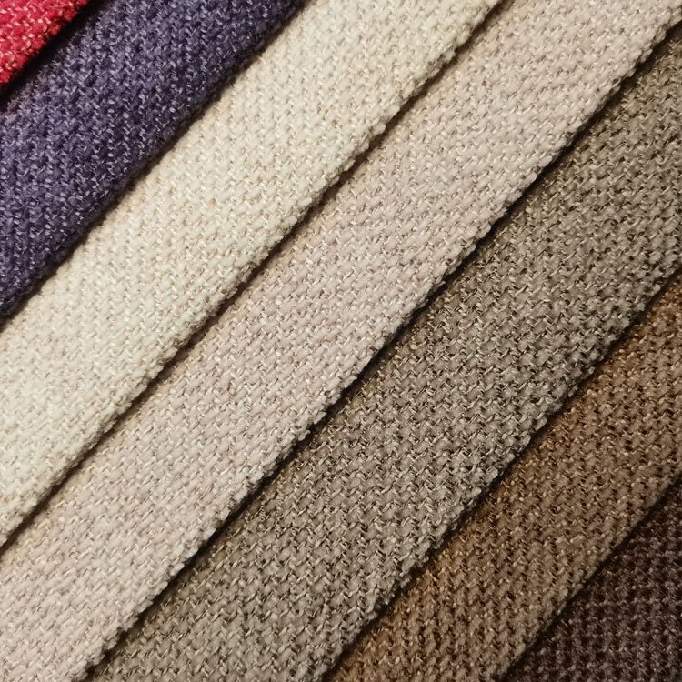 Cheap Multicolor 100% Linen Upholstery Woven Organic 100% Linen Fabric Hemp Fabric Multicolor Faux Linen Fabric