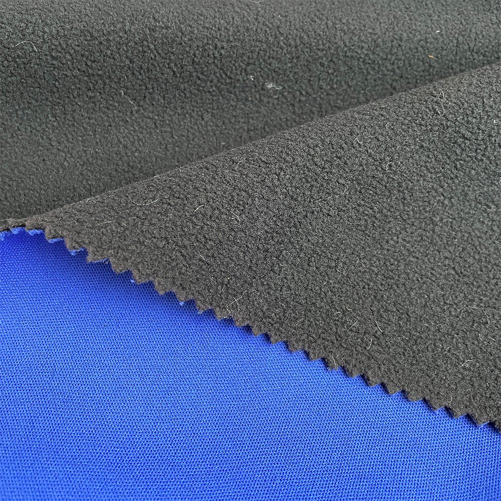 Soft Shell Knitted Fleece Fabric Waterproof Soft Shell Fabric Supplier In China