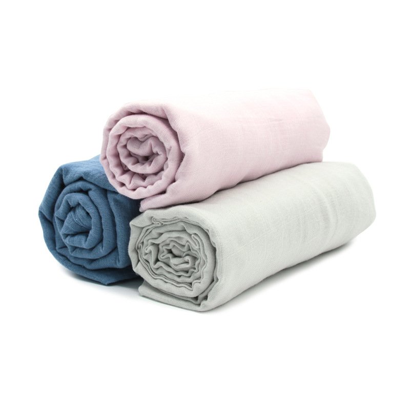 wholesale custom printed bamboo double gauze muslin fabric for baby swaddle