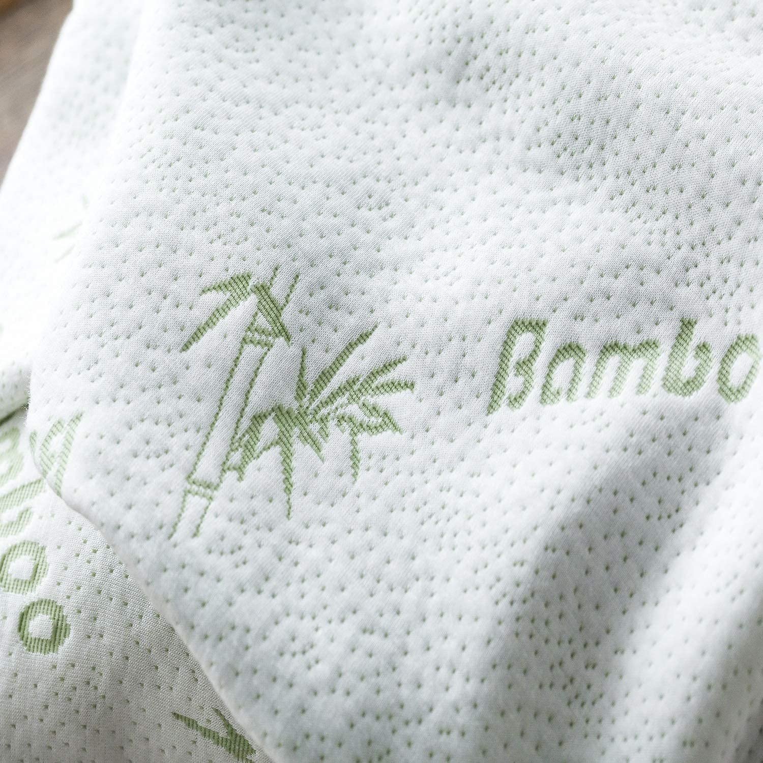 Custom 5 Star Hiton Hotel Pillow Protector Cover Anti Mite Waterproof Bamboo Fiber Pillowcase