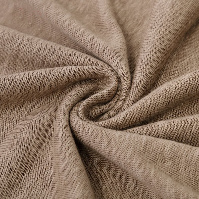 100% Linen Knitted Fabric Jersey Fabric for T-shirt