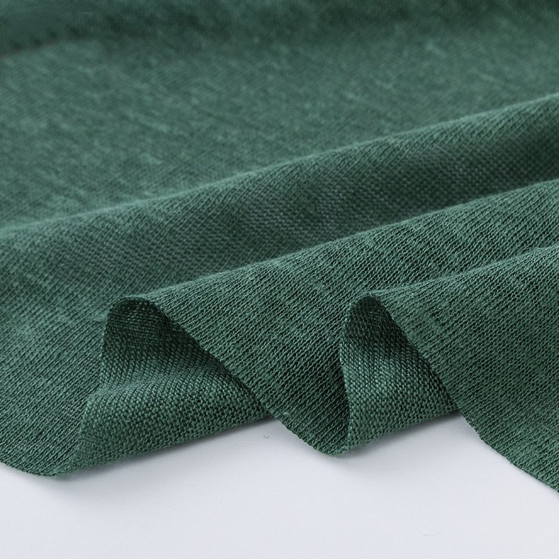 100% Linen Knitted Fabric Jersey Fabric for T-shirt