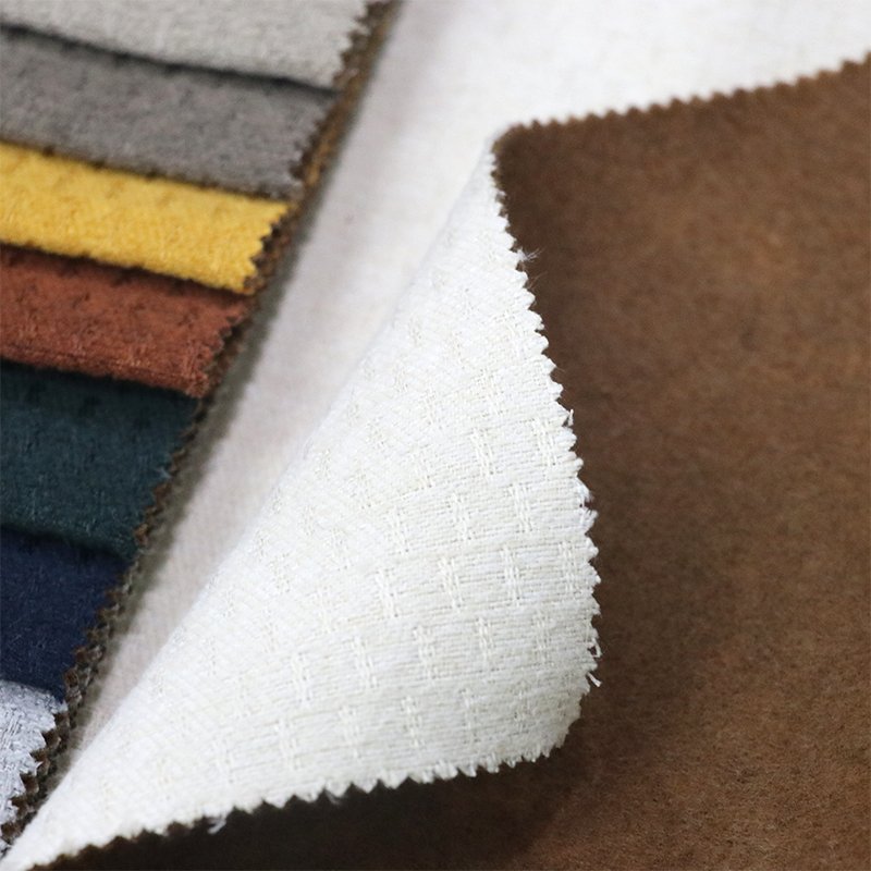 Q9-210PM Supplier Direct Sale Home Textile 100% Polyester Custom Faux Linen Sofa Fabric for Home Decor