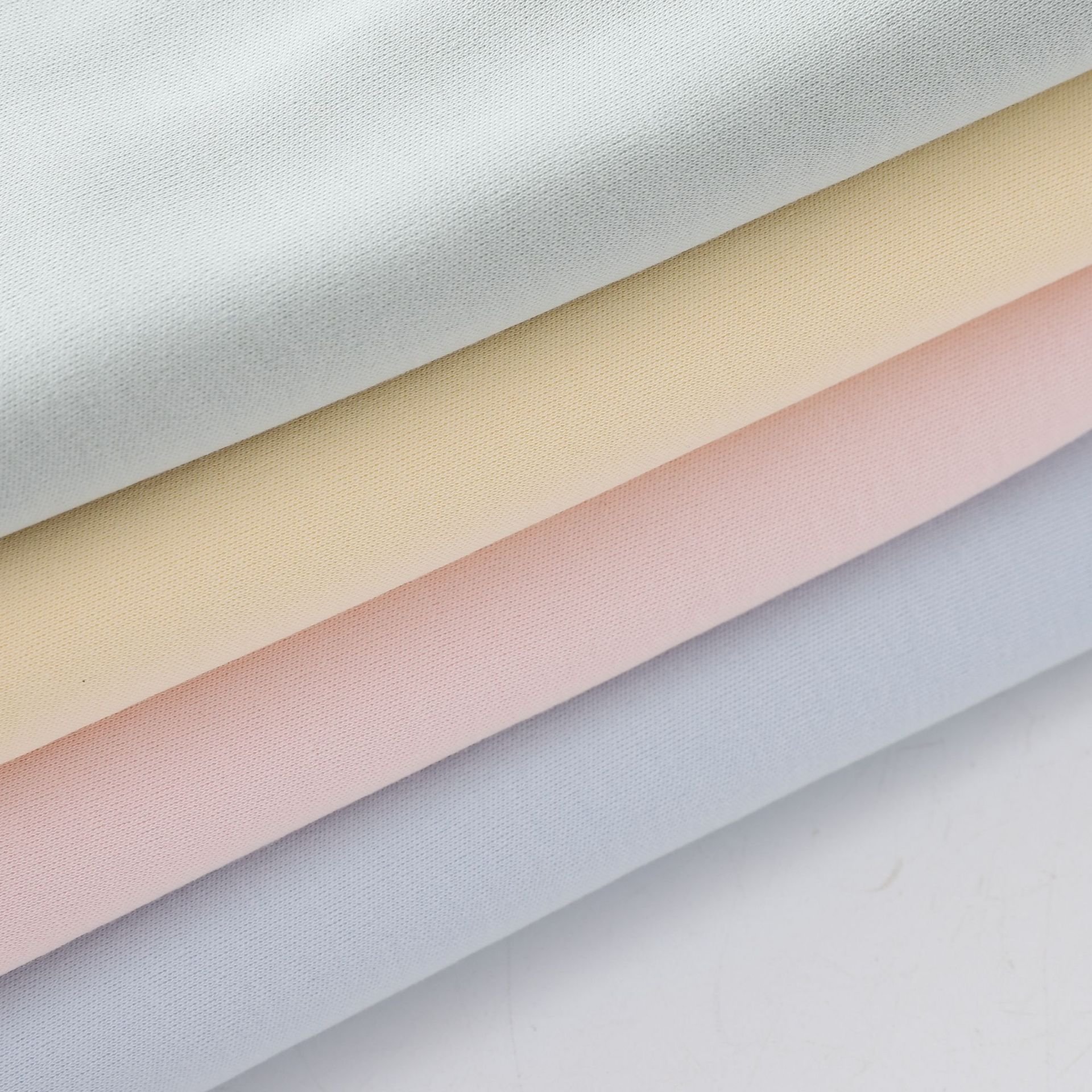 Skin -friendly 95% Bamboo 5% Spandex Knit Jersey Bamboo Spandex Solid Fabric For T-shirts