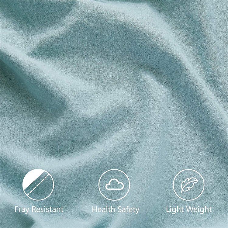 Factory supply queen size linen sheets flax 100% pure flax yarn bedding set